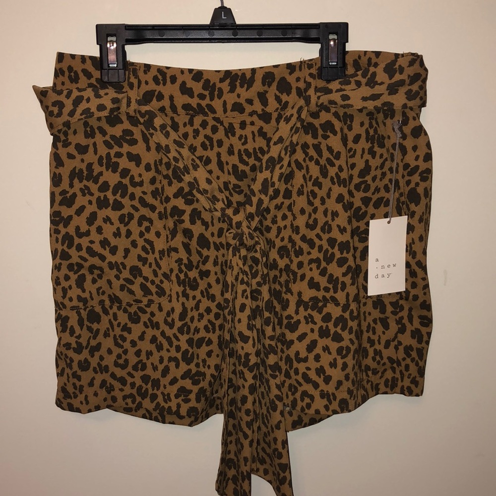 Cheetah print shorts